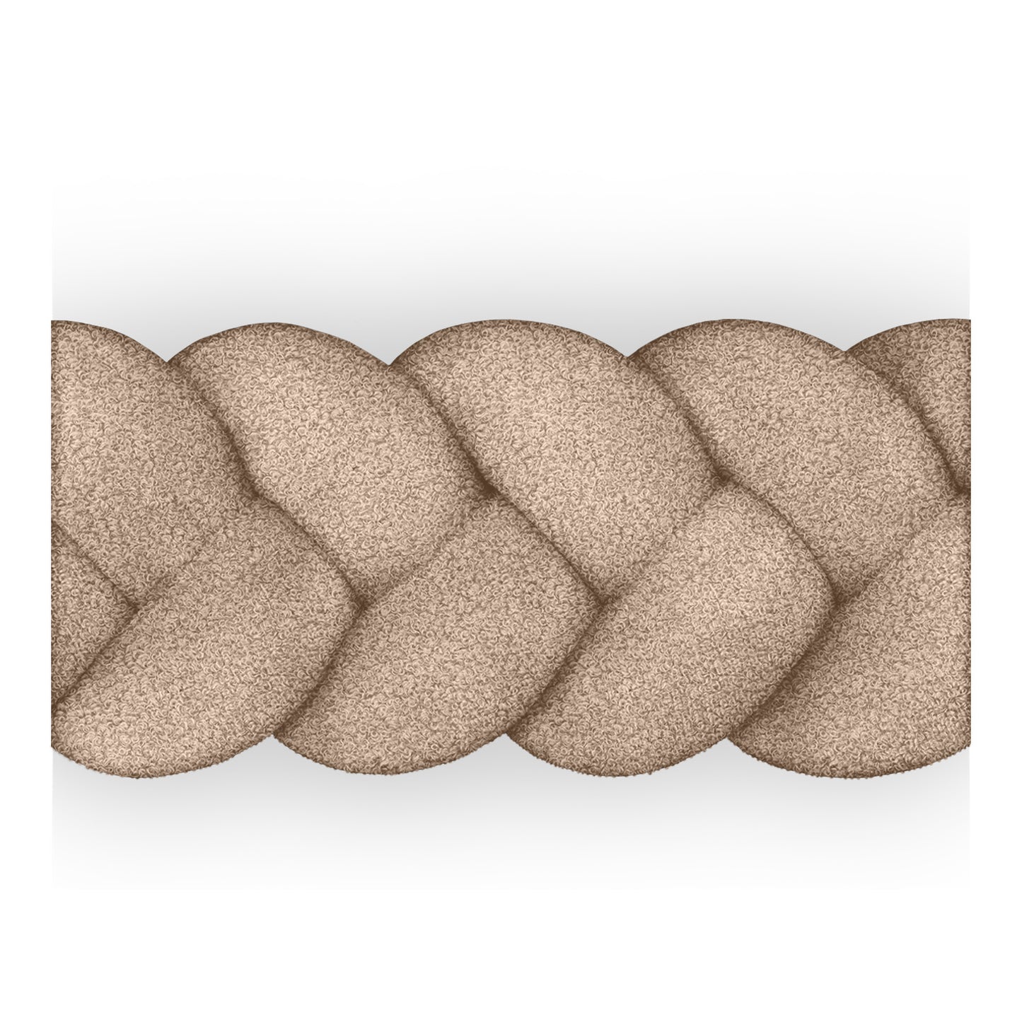 Obrobe za posteljico - Klasična 3-delna kitka Fluffy Boucle