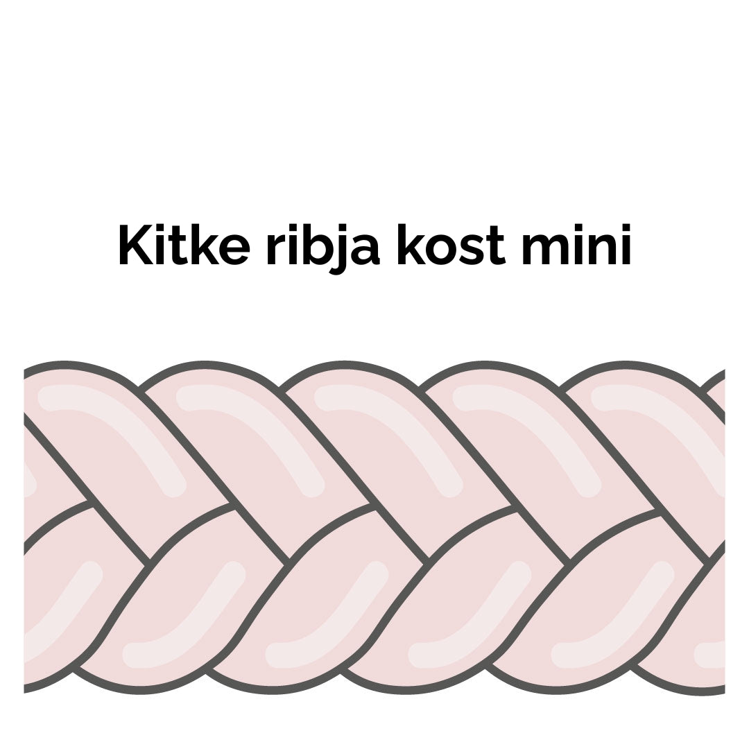 Obrobe za posteljice -Kitke ribja kost mini