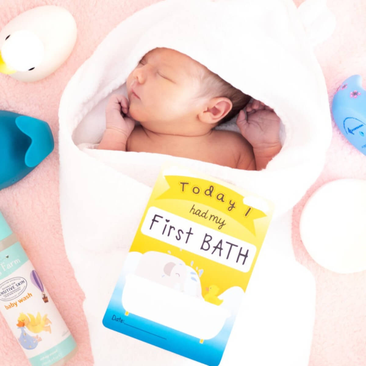 Priya & Peanut - Kartice za fotografiranje dojenčka - živalice