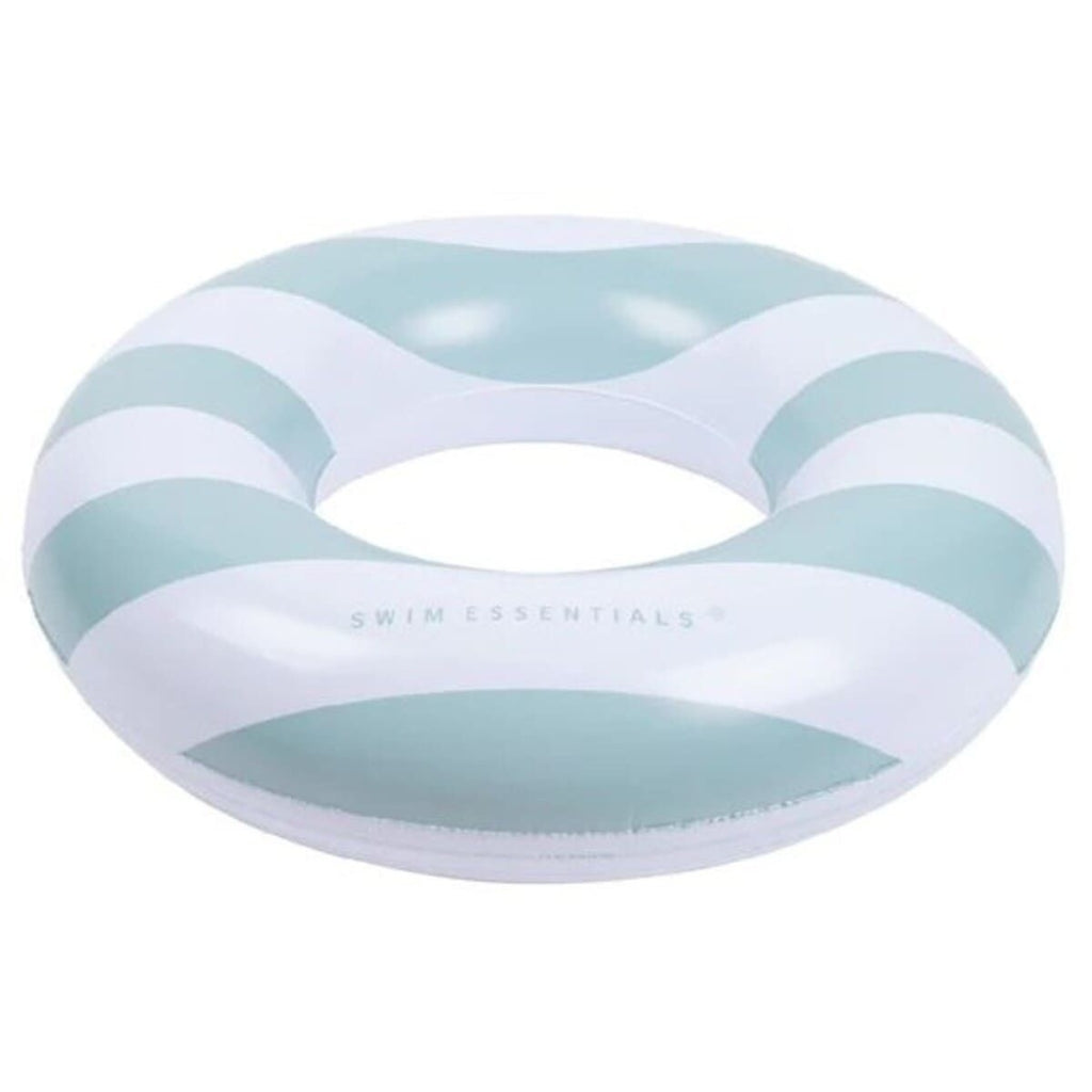 Plavalni obroč Green White Stripes, 90 cm - Swim Essentials