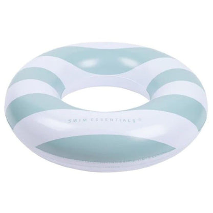Plavalni obroč Green White Stripes, 90 cm - Swim Essentials