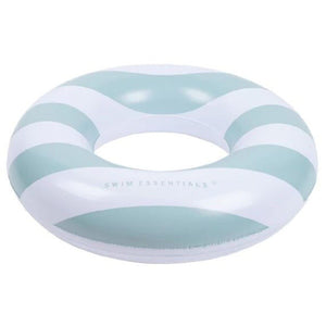Napihljiv obroč Green White Stripes, 90 cm - Swim Essentials