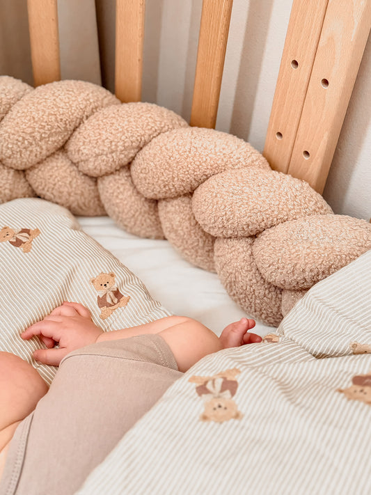 Obrobe za posteljico - 3-delne kitke Fluffy Boucle