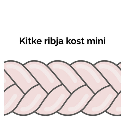 Obrobe za posteljice -Kitke ribja kost mini