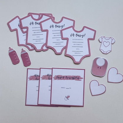 Baby Shower rekviziti Dusty Pink
