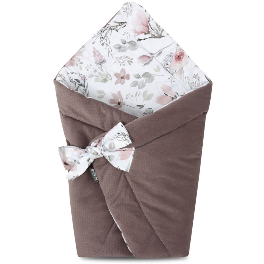 Rjava swaddle otroška odejica