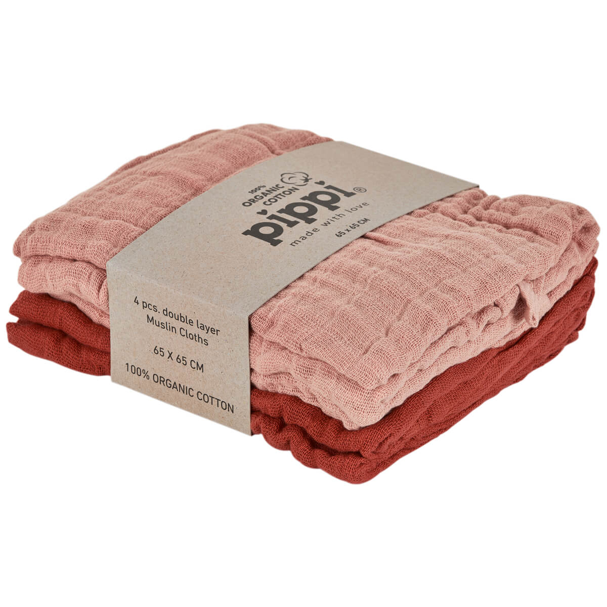 Tetra plenice iz 100% organskega bombaža (4 kom.) - Pippi